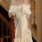 Superbe robe de mariée sirène bustier en satin et tulle, longue et en dentelle, C4563