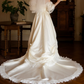 Superbe robe de mariée sirène bustier en satin et tulle, longue et en dentelle, C4563