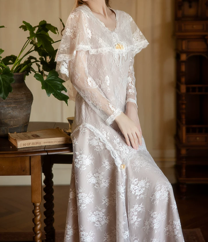 Unique Jewel Neck White Prom Dress Lace Long Sleeve Mermaid Evening Dress C9837