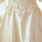 Trendy Off-Shoulder Ivory Prom Dress Appliques Beads Short Sleeve A-Line Evening Dress C9841