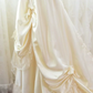 Trendy Off-Shoulder Ivory Prom Dress Appliques Beads Short Sleeve A-Line Evening Dress C9841