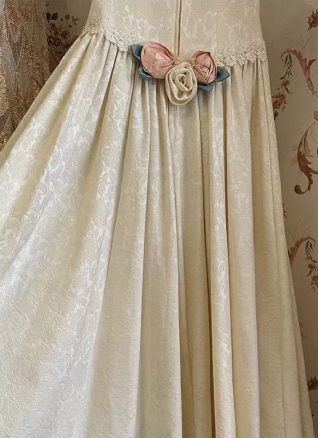 Robe de bal de princesse bustier à volants en satin long, robe de soirée C8117