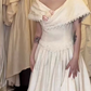 Robe de bal de princesse bustier à volants en satin long, robe de soirée C8117