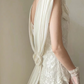 Elegant Square Neck Wedding Dresses Lace A-Line Bridal Dress C9844