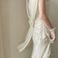 Elegant Square Neck Wedding Dresses Lace A-Line Bridal Dress C9844