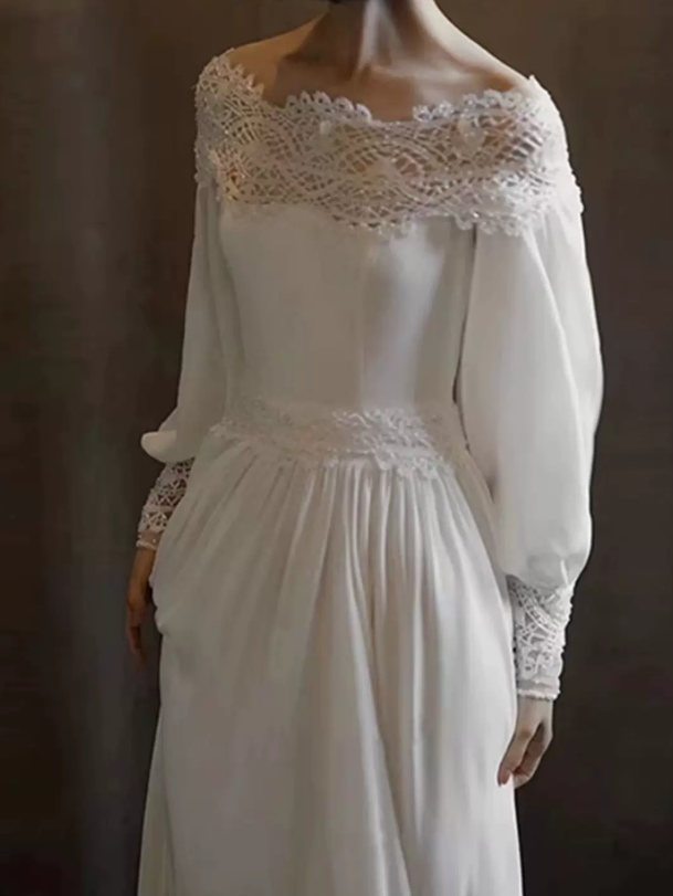Superbe robe de mariée sirène bustier en satin et tulle, longue et en dentelle, C4563