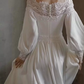 Superbe robe de mariée sirène bustier en satin et tulle, longue et en dentelle, C4563