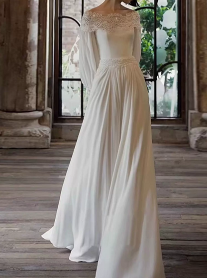Superbe robe de mariée sirène bustier en satin et tulle, longue et en dentelle, C4563