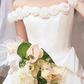 Superbe robe de mariée sirène bustier en satin et tulle, longue et en dentelle, C4563