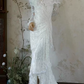 Unique Off-Shoulder Lace Wedding Dresses Long Sleeve Sequins Mermaid Bridal Dress C9854