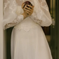 Superbe robe de mariée sirène bustier en satin et tulle, longue et en dentelle, C4563
