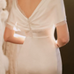 Superbe robe de mariée sirène bustier en satin et tulle, longue et en dentelle, C4563