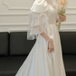 Superbe robe de mariée sirène bustier en satin et tulle, longue et en dentelle, C4563