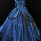 Robe de bal de princesse bustier à volants en satin long, robe de soirée C8117