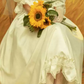 Superbe robe de mariée sirène bustier en satin et tulle, longue et en dentelle, C4563