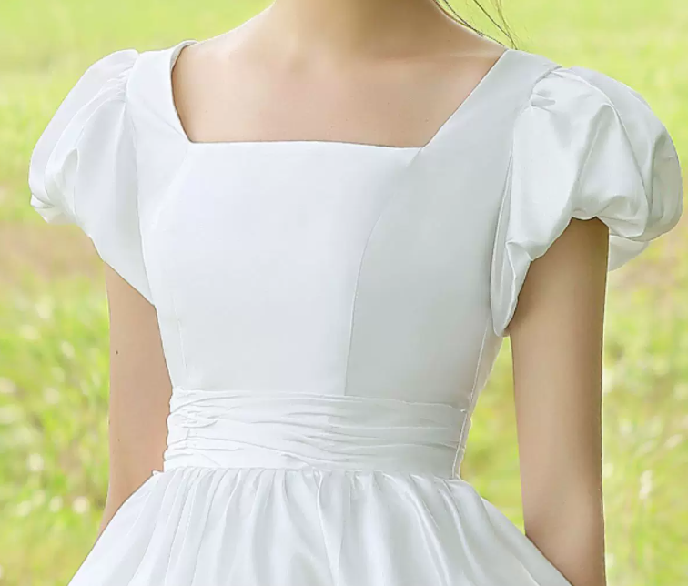 Superbe robe de mariée sirène bustier en satin et tulle, longue et en dentelle, C4563