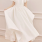 Superbe robe de mariée sirène bustier en satin et tulle, longue et en dentelle, C4563