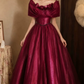 Attractive Off-Shoulder Prom Dress Red Appliques A-Line Evening Dress C9882