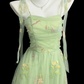 Robe de bal de princesse bustier à volants en satin long, robe de soirée C8117