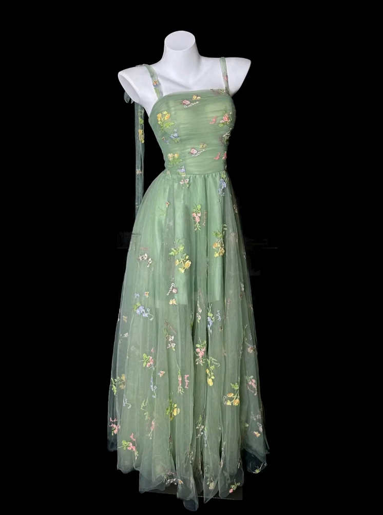 Robe de bal de princesse bustier à volants en satin long, robe de soirée C8117