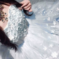 Romantic Strapless Appliques Prom Dress Blue Beads Tiered A-Line Evening Dress C9890