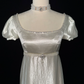 Alluring Square Neck Beads Prom Dress Ivory Satin A-Line Evening Dress C9891