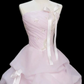 Robe de bal de princesse bustier à volants en satin long, robe de soirée C8117