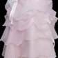 Robe de bal de princesse bustier à volants en satin long, robe de soirée C8117