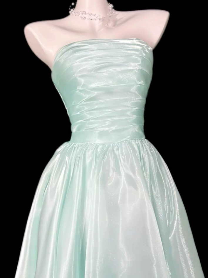 Robe de bal de princesse bustier à volants en satin long, robe de soirée C8117
