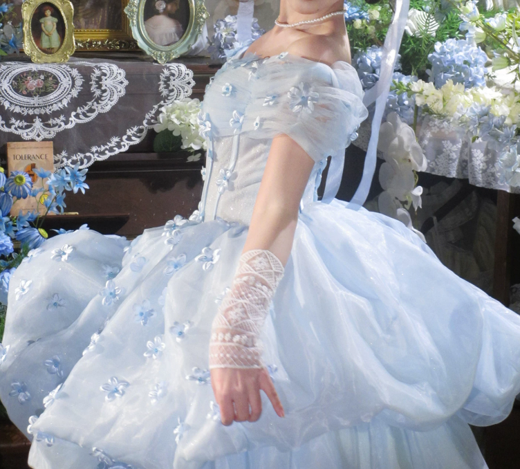 Robe de bal de princesse bustier à volants en satin long, robe de soirée C8117