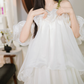 Chic Off-Shoulder Wedding Dresses Tiered Ruffles A-Line Bridal Dress C9918