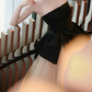 Vintage Strapless Black & Pink Prom Dress Tulle A-Line Evening Dress C9919