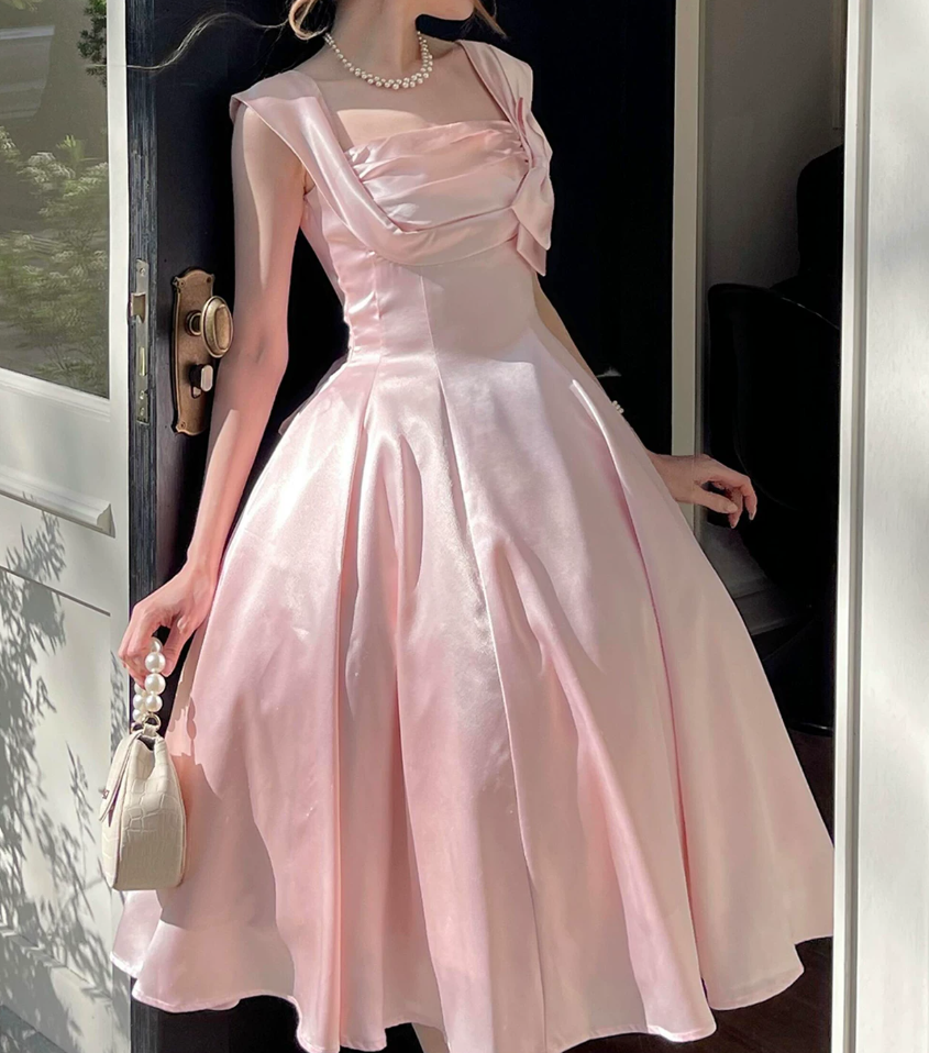 Robe de bal de princesse bustier à volants en satin long, robe de soirée C8117