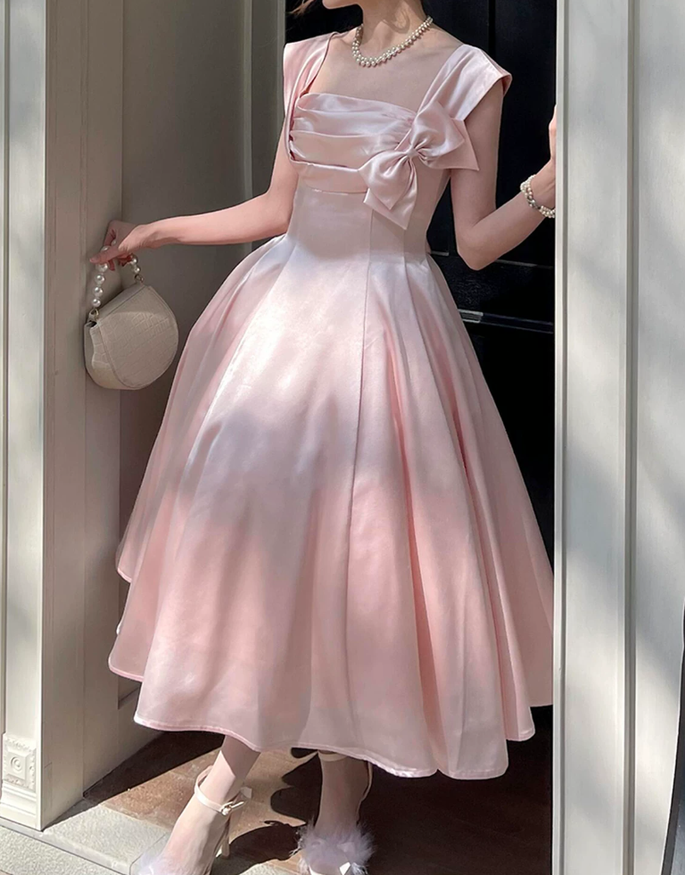 Robe de bal de princesse bustier à volants en satin long, robe de soirée C8117