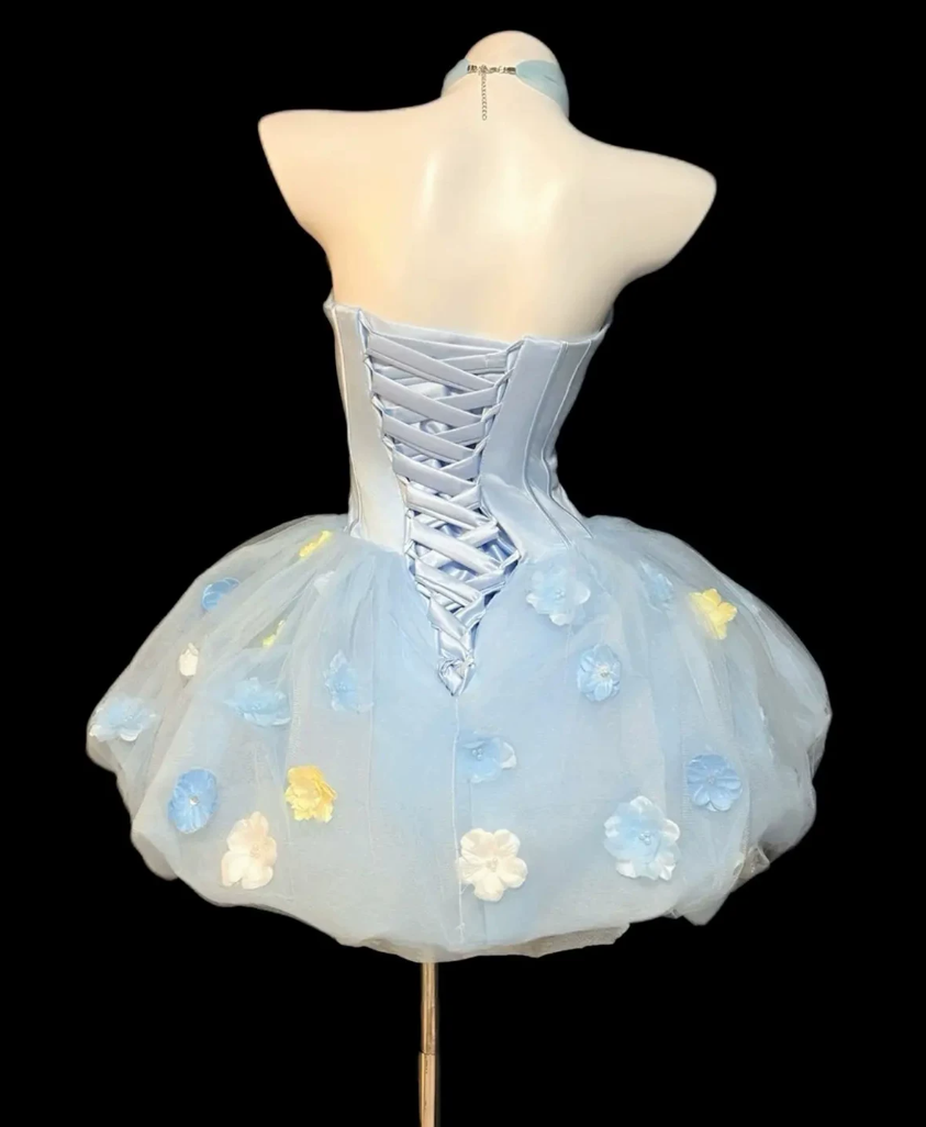 Mini robe de soirée en satin, sans bretelles, sans manches, ligne a, simple, C899