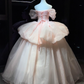 Robe de bal de princesse bustier à volants en satin long, robe de soirée C8117