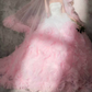 Robe de bal de princesse bustier à volants en satin long, robe de soirée C8117
