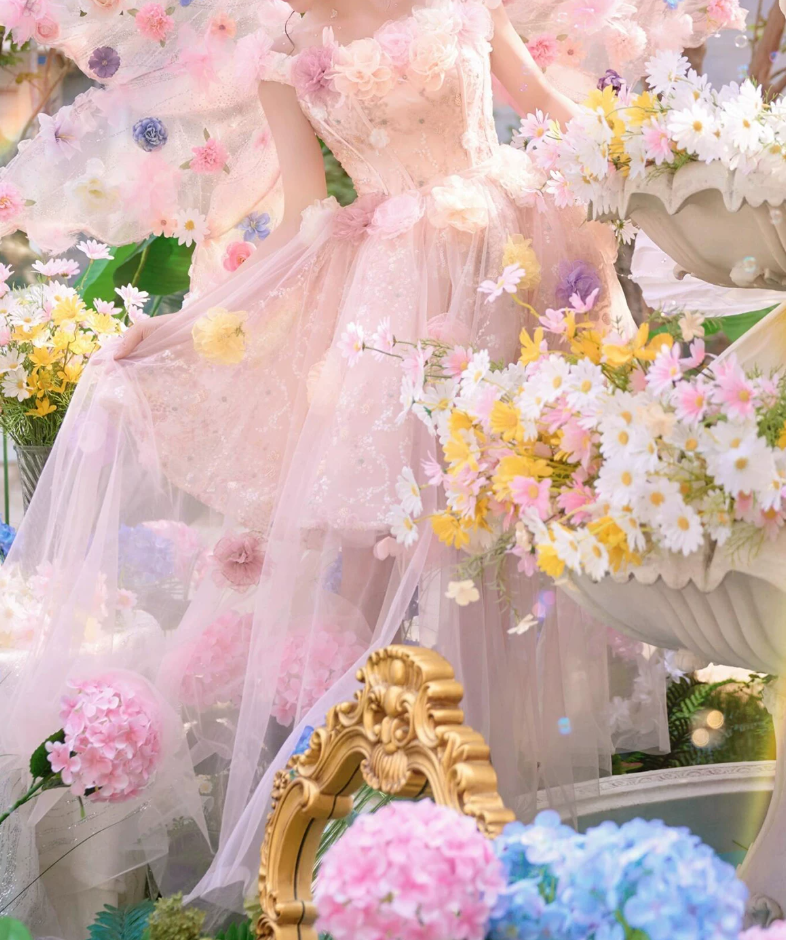 Sweet Off-Shoulder Pink Homecoming Dress Appliques Sequins A-Line Birthday Dress C9933
