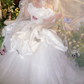 Superbe robe de mariée sirène bustier en satin et tulle, longue et en dentelle, C4563