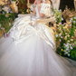 Superbe robe de mariée sirène bustier en satin et tulle, longue et en dentelle, C4563