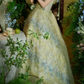 Robe de bal de princesse bustier à volants en satin long, robe de soirée C8117