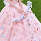 Robe de bal de princesse bustier à volants en satin long, robe de soirée C8117