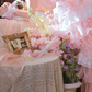 Graceful Off-Shoulder Prom Dress Pink Appliques Lace A-Line Evening Dress C9946