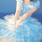 Cute Sleeveless Blue Homecoming Dress Ruffled A-Line Birthday Dress C9951