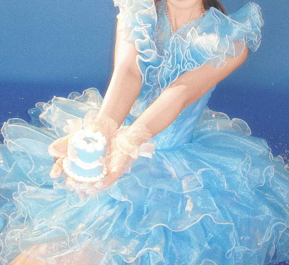 Cute Sleeveless Blue Homecoming Dress Ruffled A-Line Birthday Dress C9951