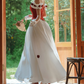 Unique Off-Shoulder Red Prom Dress Satin Floral A-Line Evening Dress C9957