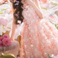 Sleek Strapless Appliques Homecoming Dress Pink Sequins A-Line Birthday Dress C9960