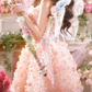 Sleek Strapless Appliques Homecoming Dress Pink Sequins A-Line Birthday Dress C9960