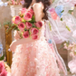Sleek Strapless Appliques Homecoming Dress Pink Sequins A-Line Birthday Dress C9960