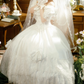 Classical Off-Shoulder Wedding Dresses Bows Short Sleeve Lace A-Line Bridal Dress C9961